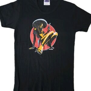 Vintage Sexy Mexican Girl Poster Pop T Shirt Womens Sz L Made In USA Sombrero